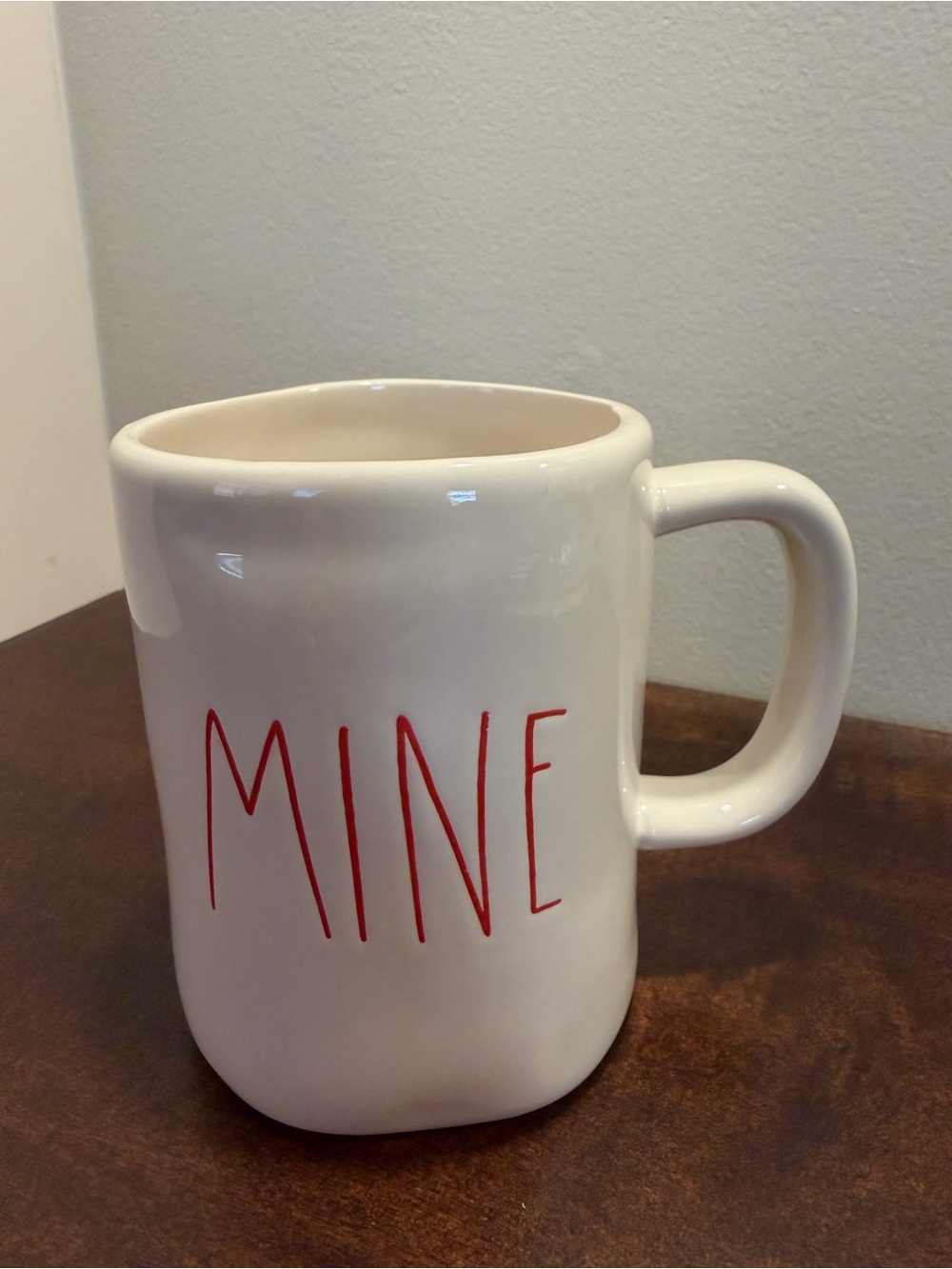 Rae Dunn Artisan Collection By Magenta, MINE Mug, White